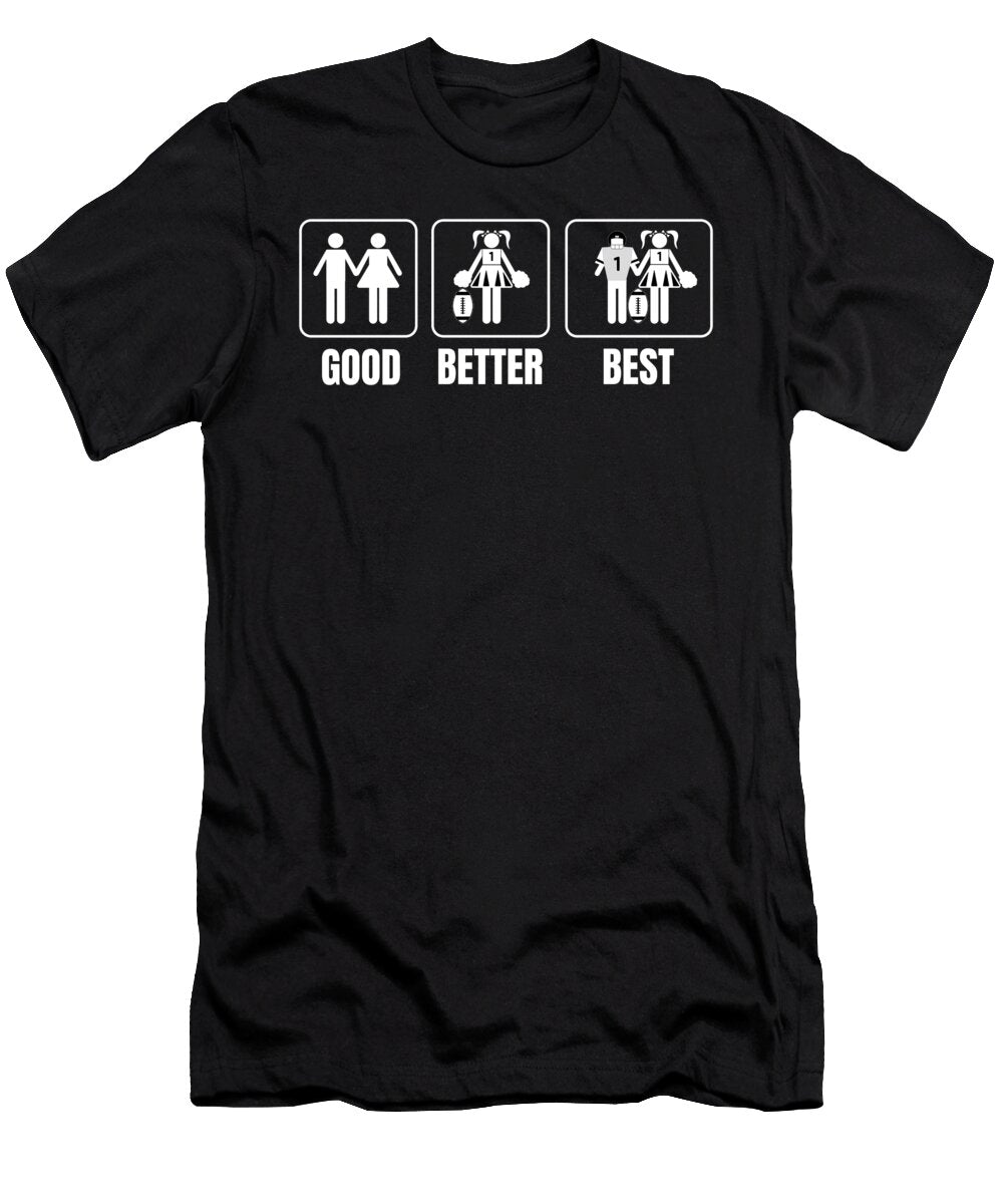 2 Funny American Football Couple USA Sunday Gift Muc Designs T-Shirt
