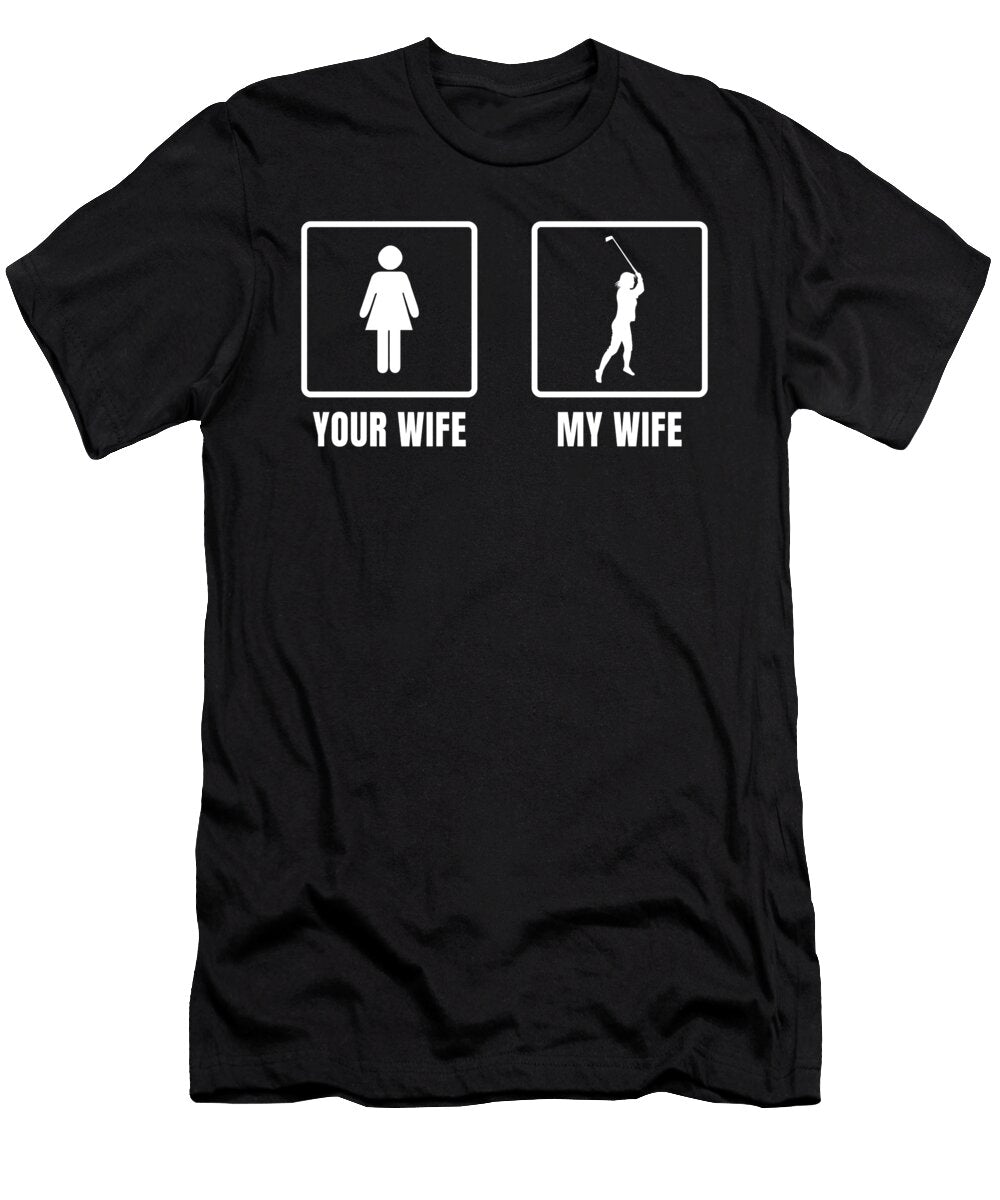 2 Funny Golf Club Ball Hole in One Golfer Gift Muc Designs T-Shirt