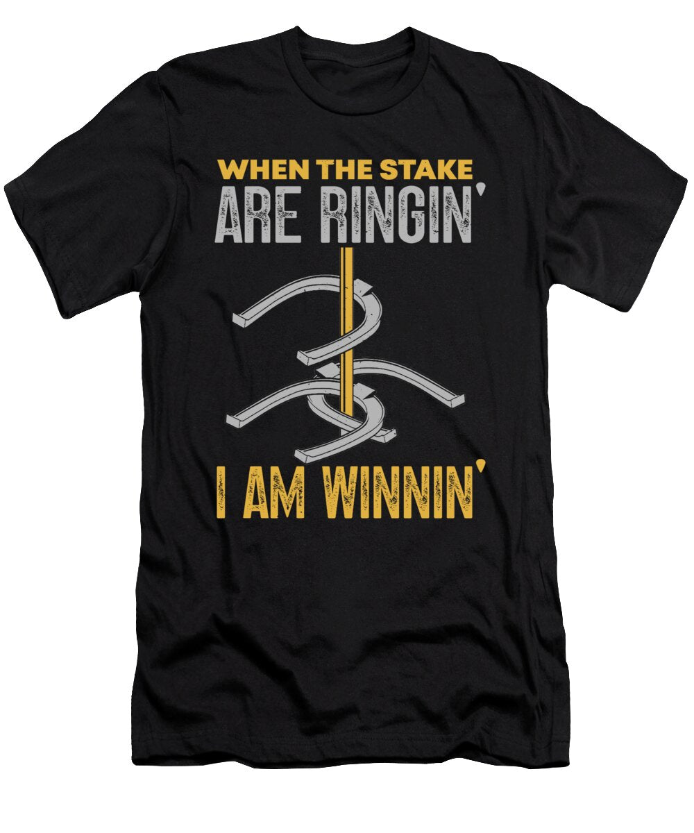 2 Funny Horseshoe Pitching Me T-Shirt