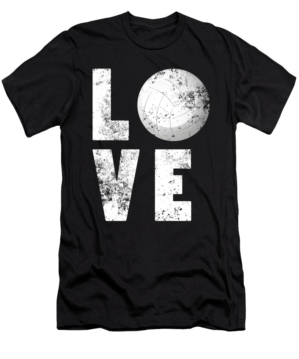 2 Funny Love Volleyball Design Gift for Sport Lovers Art Frikiland T-Shirt
