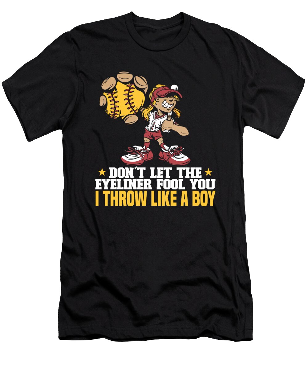 2 Funny Softball Catcher Pitcher Batter Softball Crazy Squirrel T-Shirt