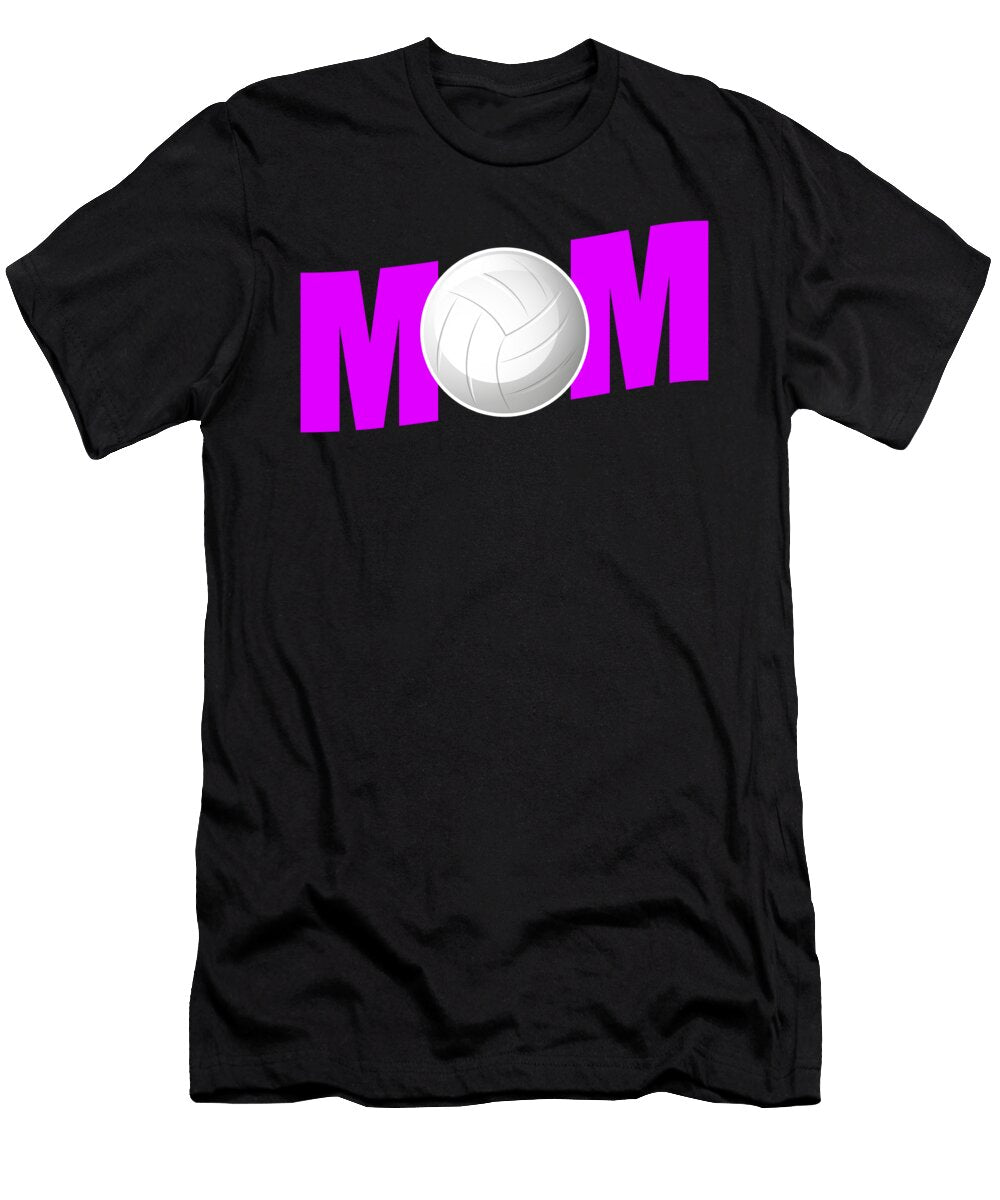 2 Funny Volleyball Mom Design Gift for Sport Mothers Art Frikiland T-Shirt