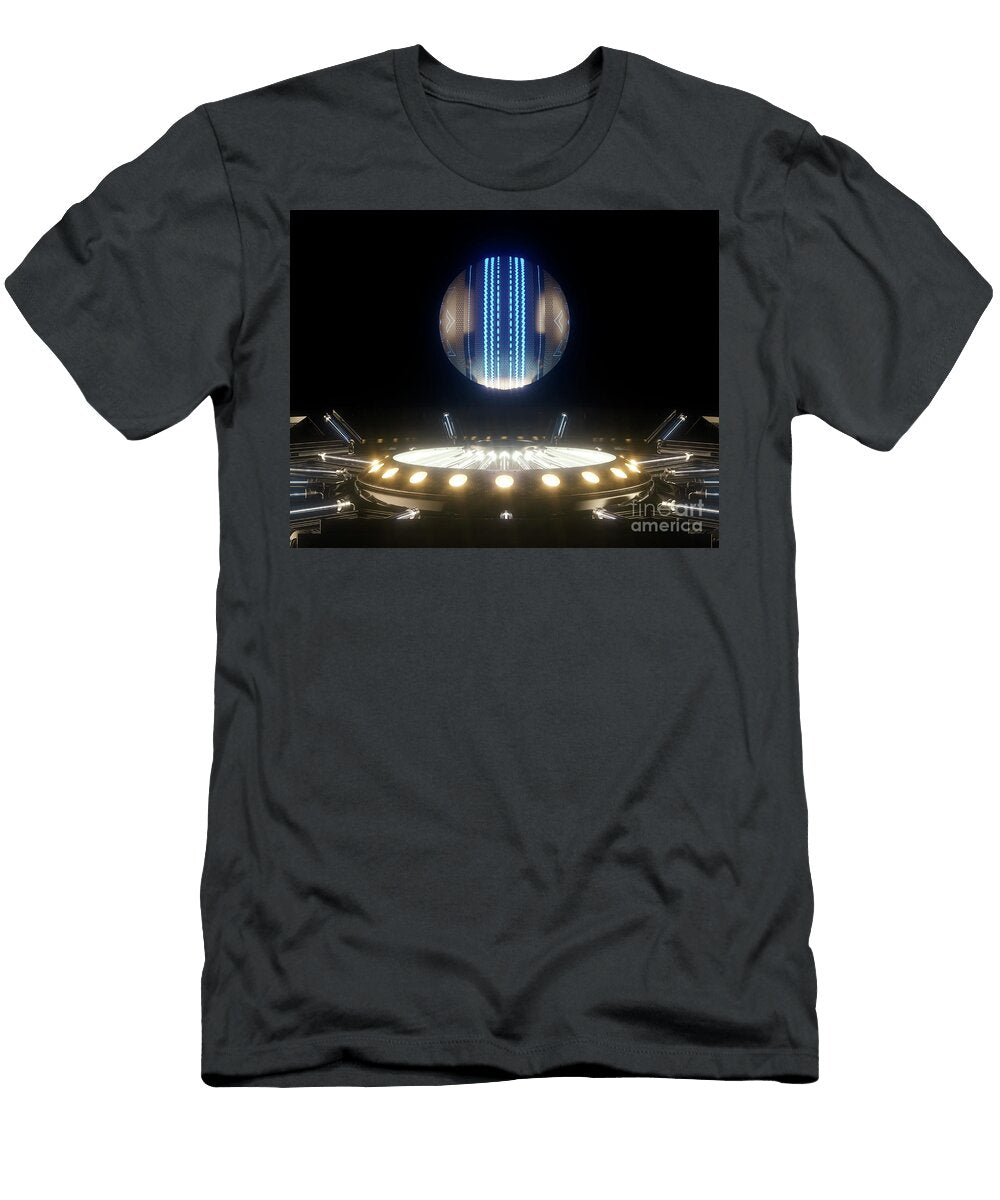2 Futuristic Cricket Ball and Stage Allan Swart T-Shirt