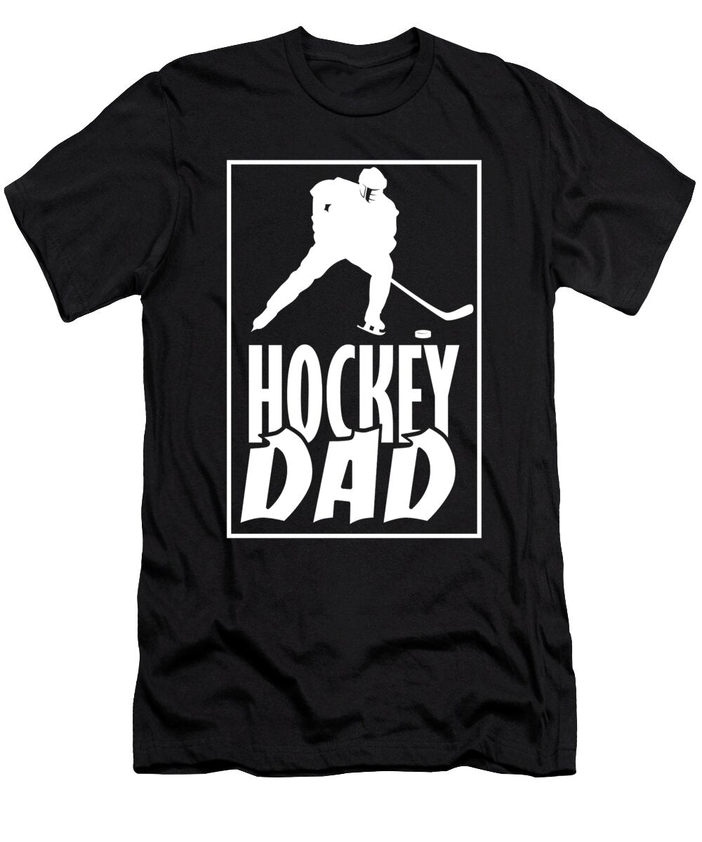 2 Hockey Dad Ice Hockey Father Eq Designs T-Shirt