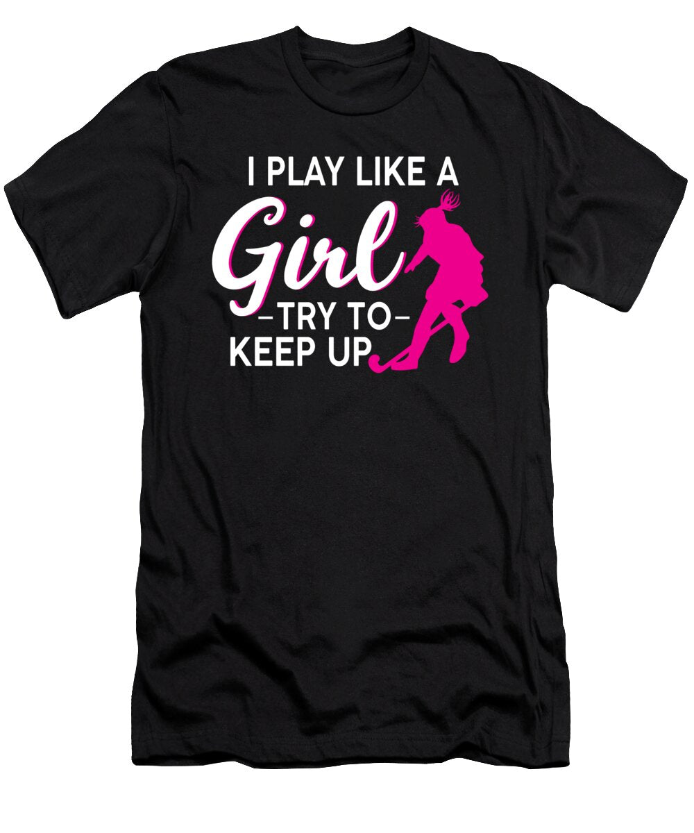 2 Hockey Player Gift for Ice Hockey Mom Raphaelartdesign T-Shirt