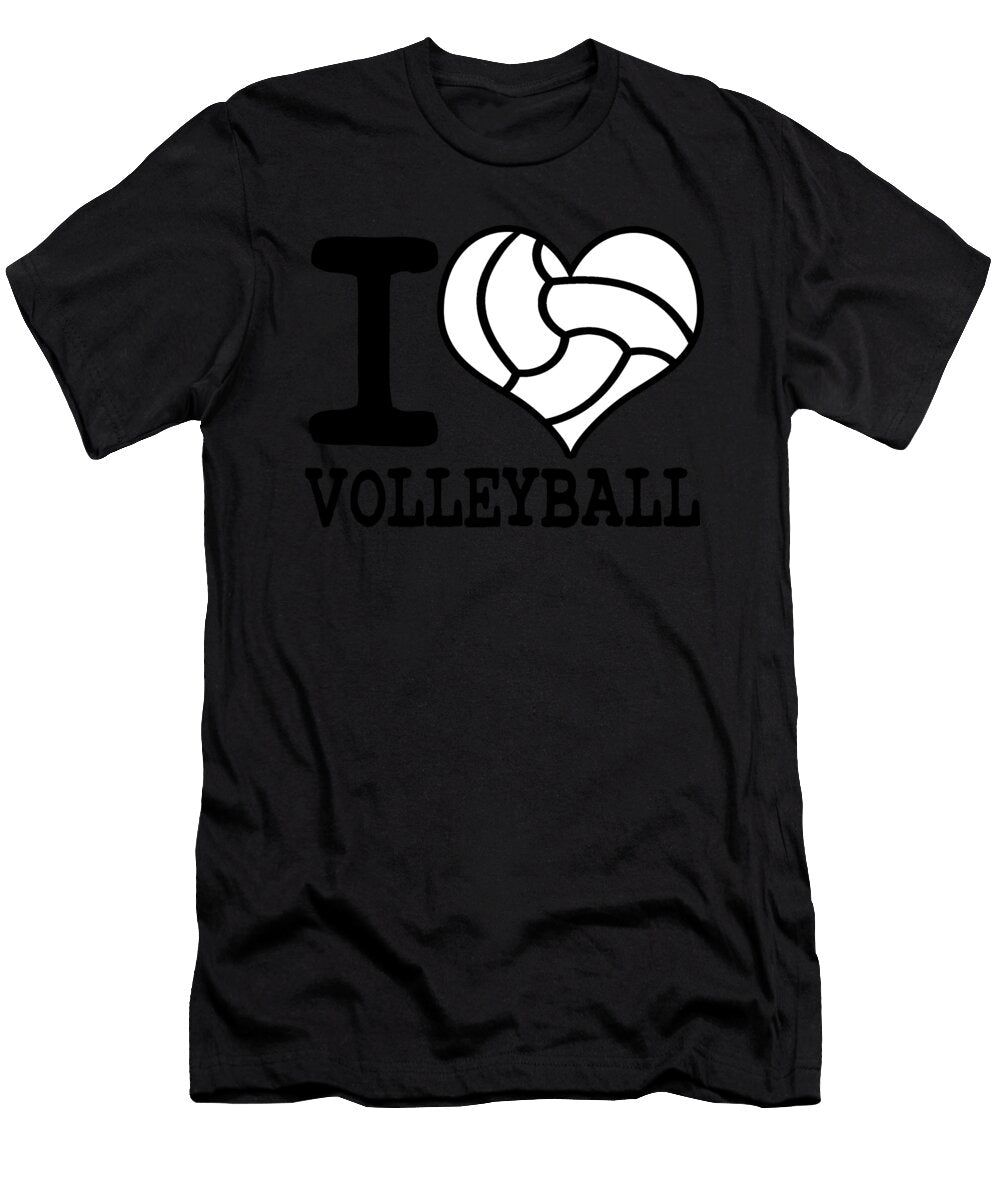 2 I Love Volleyball Sports Athlete Player Gift Haselshirt T-Shirt