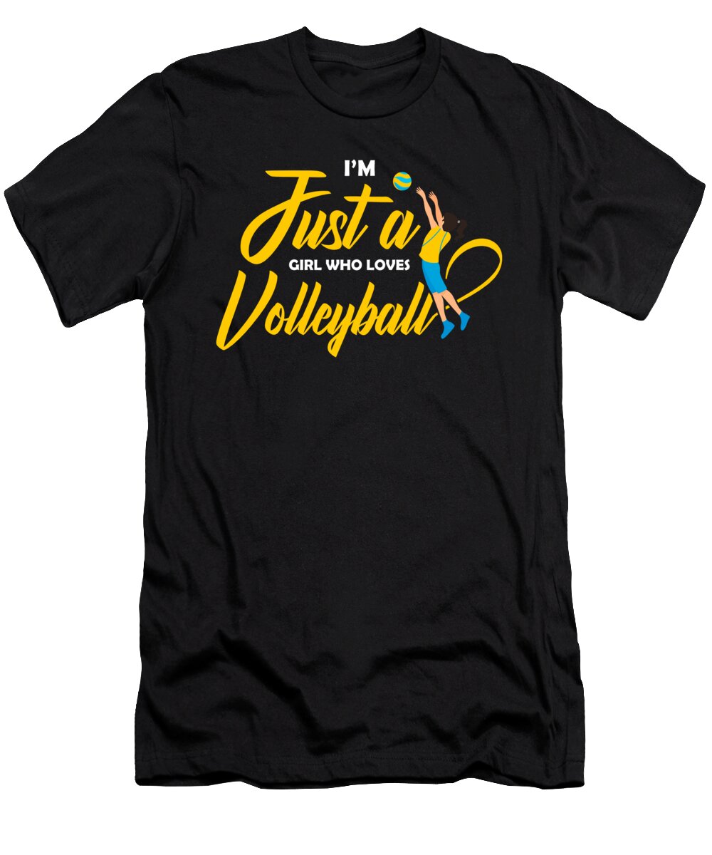 2 Just a Girl Who Loves Volleyball Gifts for Teen Girls Product Alessandra Roth T-Shirt
