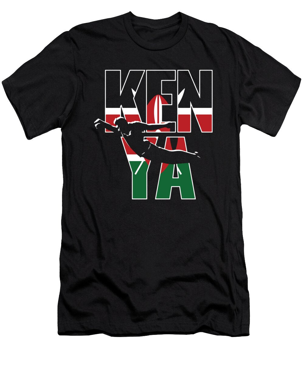 2 Kenya Rugby 2019 Fans Kit for Kenyan Supporters Players Coaches and Rugger Football Lovers Martin Hicks T-Shirt