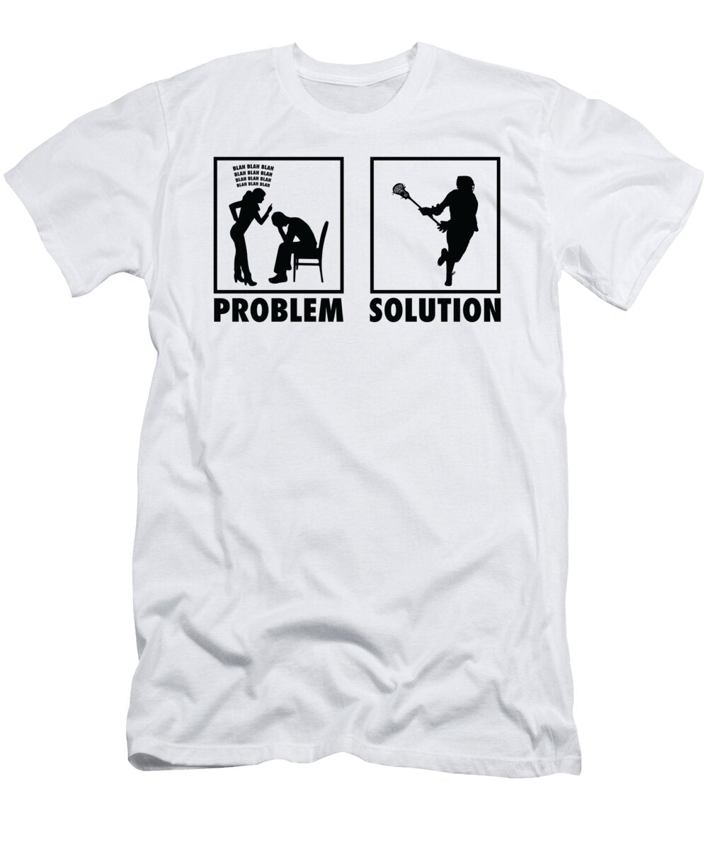 2 Lacrosse Lacrosse Players Statement Problem Solution Toms Store T-Shirt