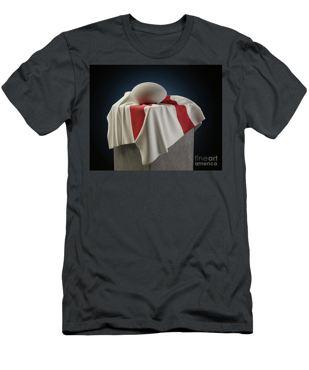 2 Rugby Ball and England Flag Allan Swart T-Shirt