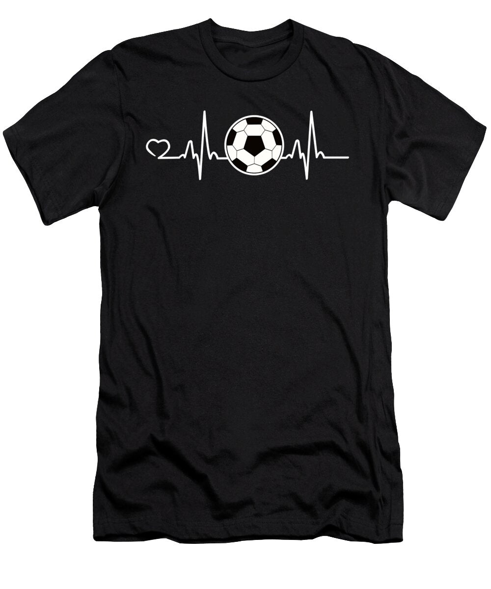 2 Soccer Heartbeat Team Ball Sports Player Gift Muc Designs T-Shirt