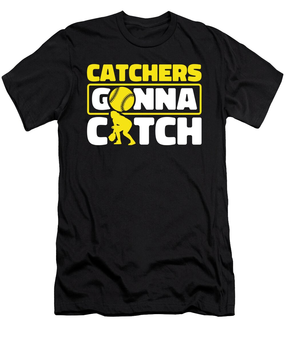 2 Softball Batter Pitcher Softball Catcher Crazy Squirrel T-Shirt