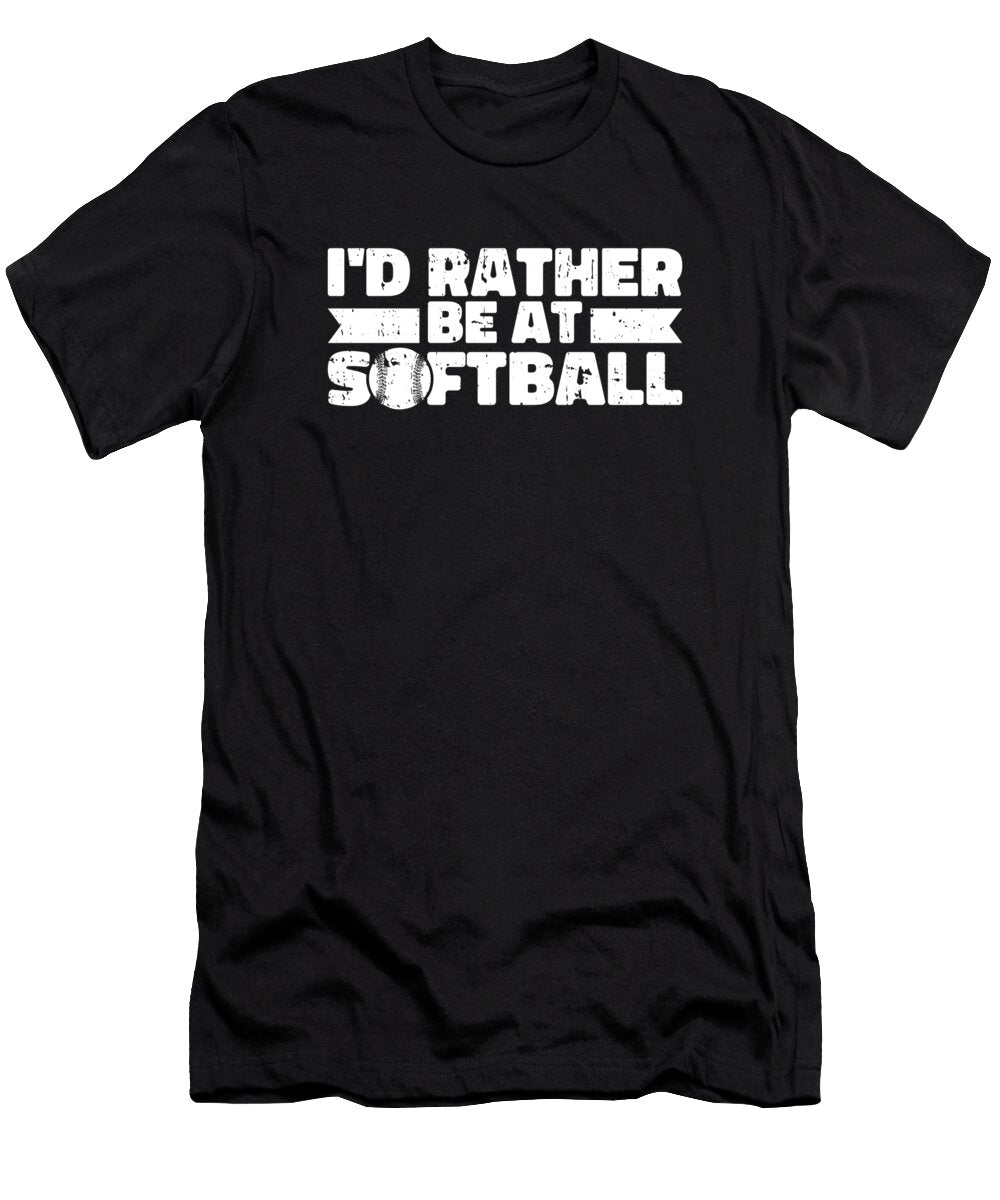 2 Softball Catcher Pitcher Batter Softball Crazy Squirrel T-Shirt