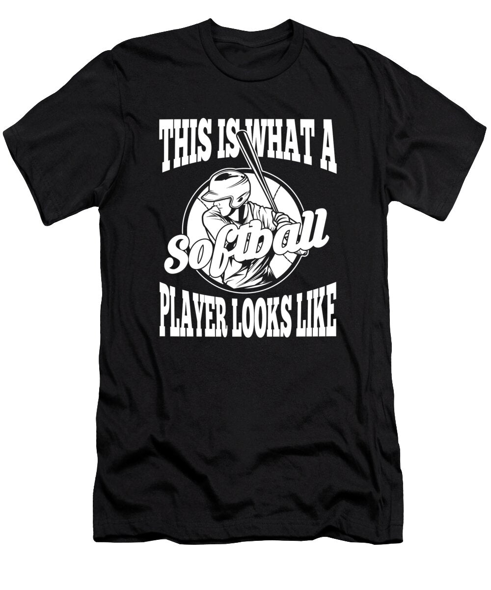 2 Softball Pitcher Batter Catcher Softball Crazy Squirrel T-Shirt