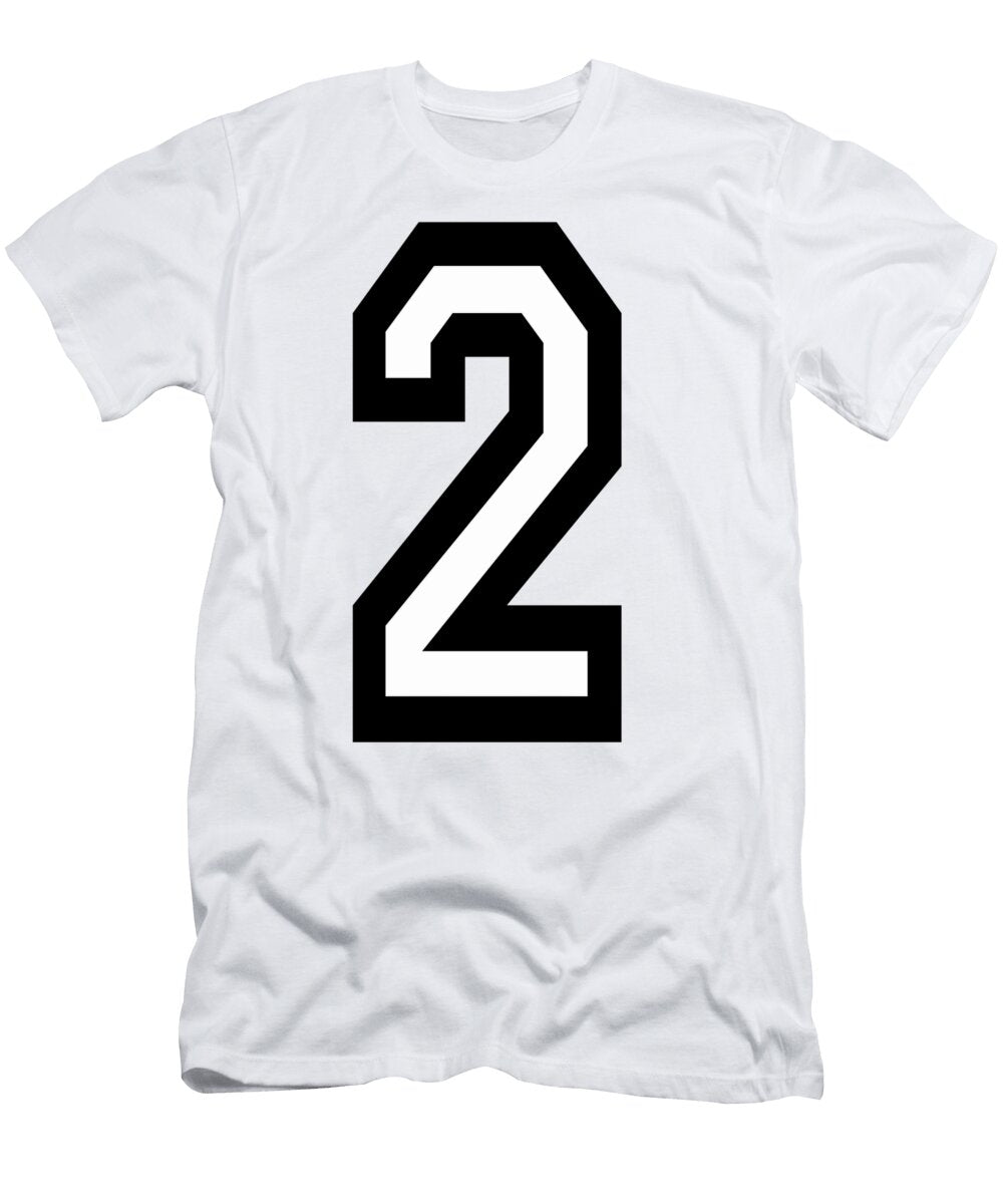 2 Team Sports Number 2 Two Second Twice Duo Couple Competition Tom Hill T-Shirt
