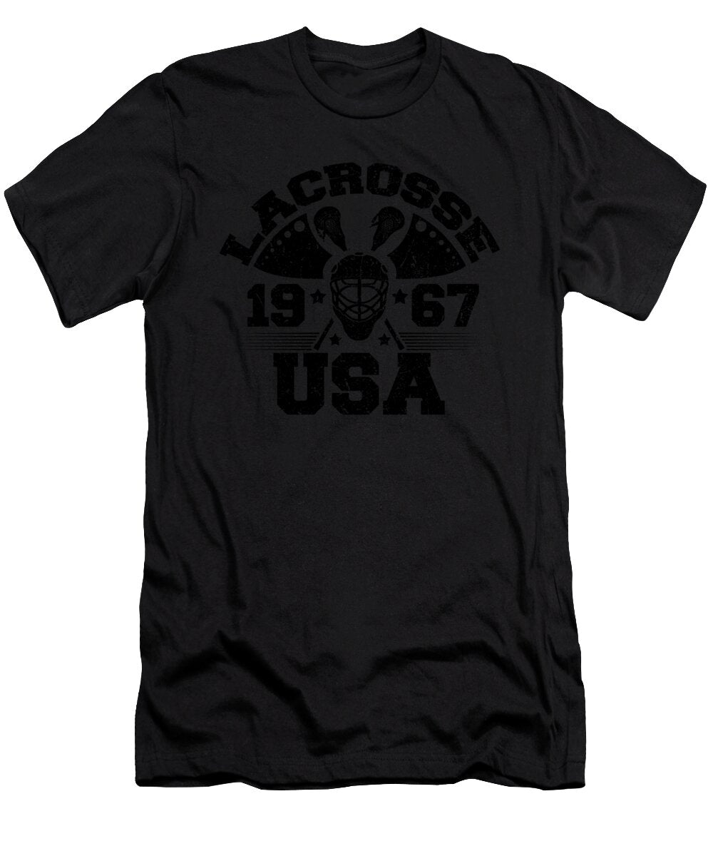 2 USA Lacrosse 1967 Lacrosse Player Kanig Designs T-Shirt