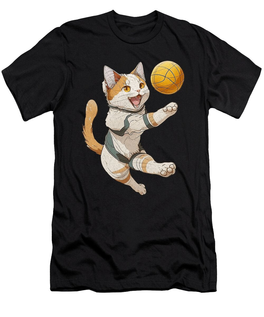 2 Vintage Cat Playing Volleyball Volleyball Kitties Lover Dhbubble T-Shirt