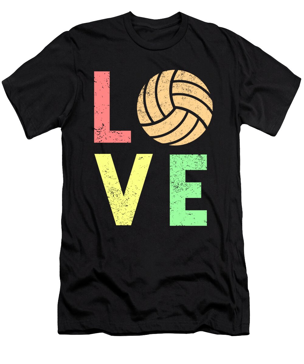 2 Volleyball Love Volleyball Player Eq Designs T-Shirt