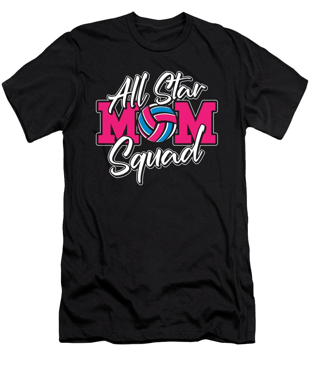 2 Volleyball Vball Beach Volleyball Mom Crazy Squirrel T-Shirt