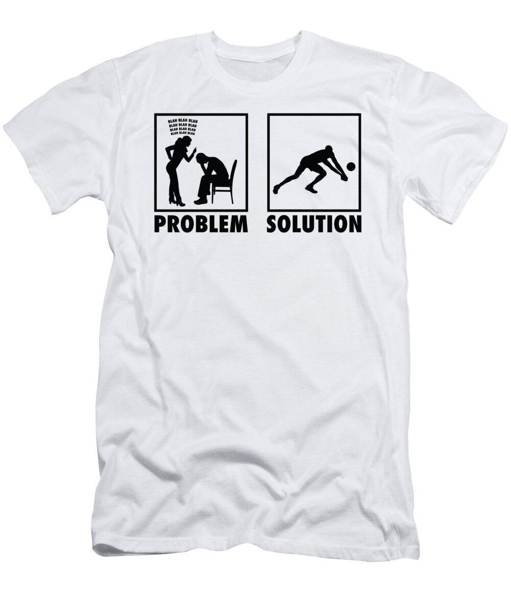 2 Volleyball Volleyball Players Statement Problem Solution Toms Store T-Shirt