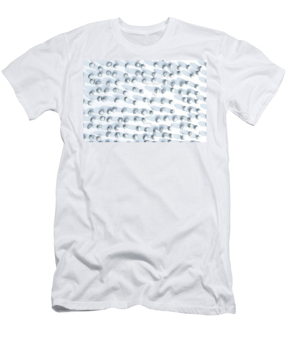 2 White Cricket Sports Ball Array Allan Swart T-Shirt