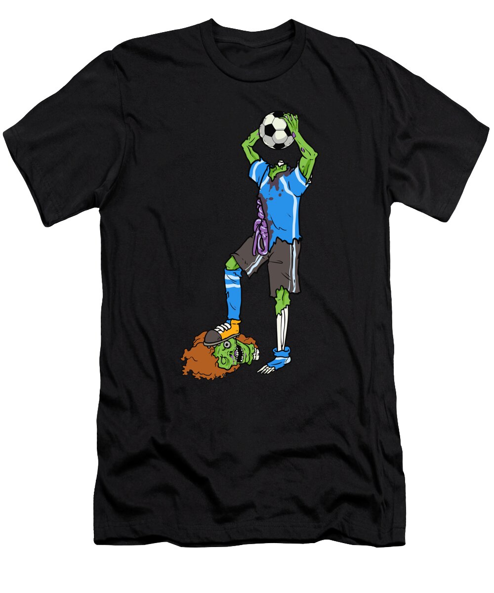 2 Zombie Footballer Halloween Soccer Player Mister T-Shirt