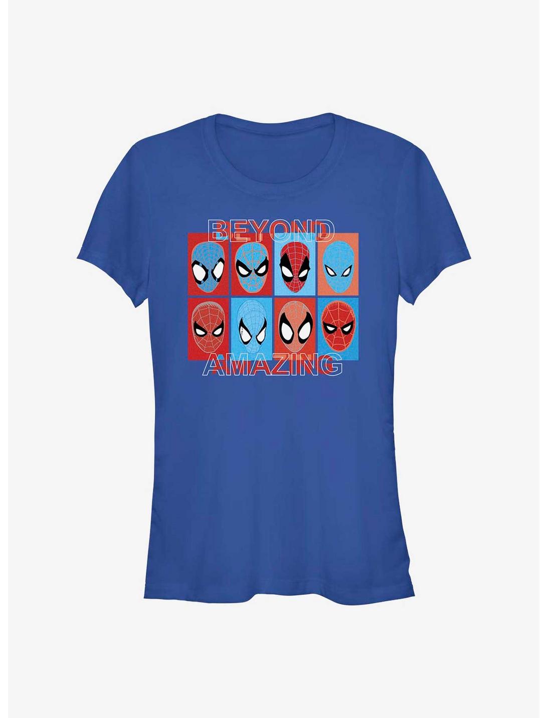 T-shirt Fille Marvel Spider-Man 60e Anniversaire Évolution du Masque Spidey