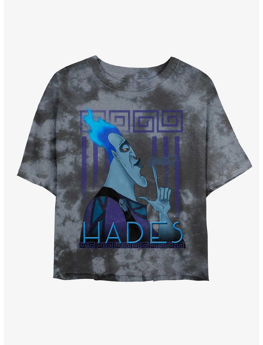 T-shirt court tie-dye pour filles Disney Méchants Hades Fumée aux doigts