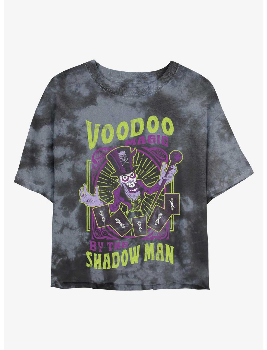 Disney Princess and the Frog Dr. Facilier Voodoo Magic Shadow Man Tie-Dye Girls Crop T-Shirt