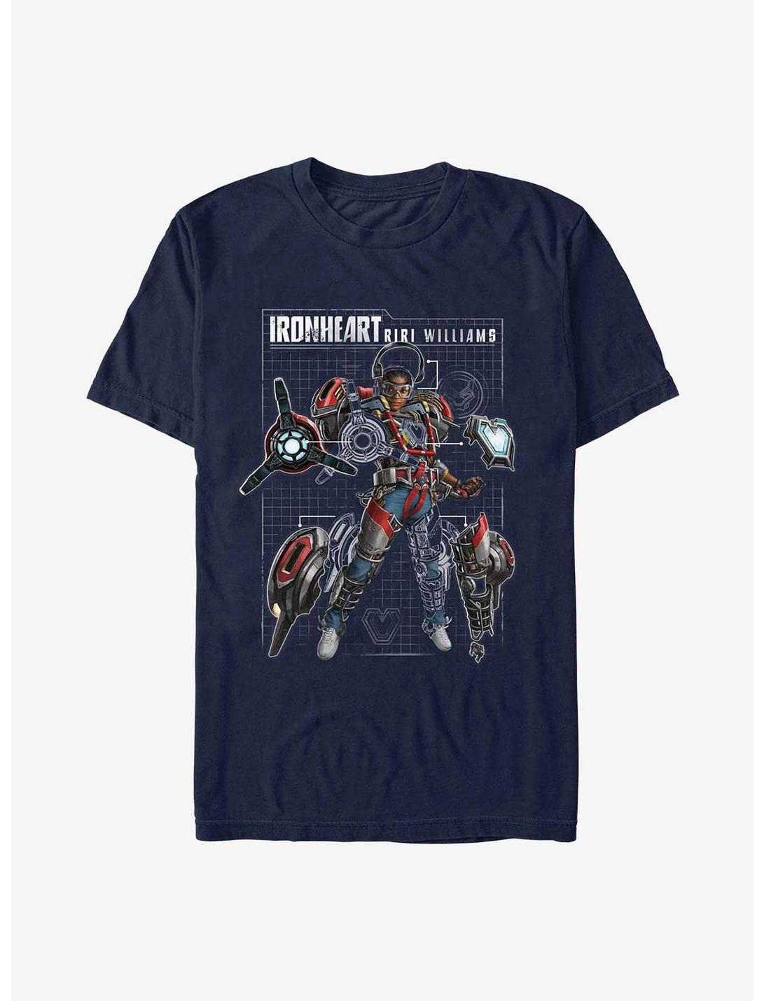 Marvel Black Panther: Wakanda Forever Ironheart Schematic T-Shirt
