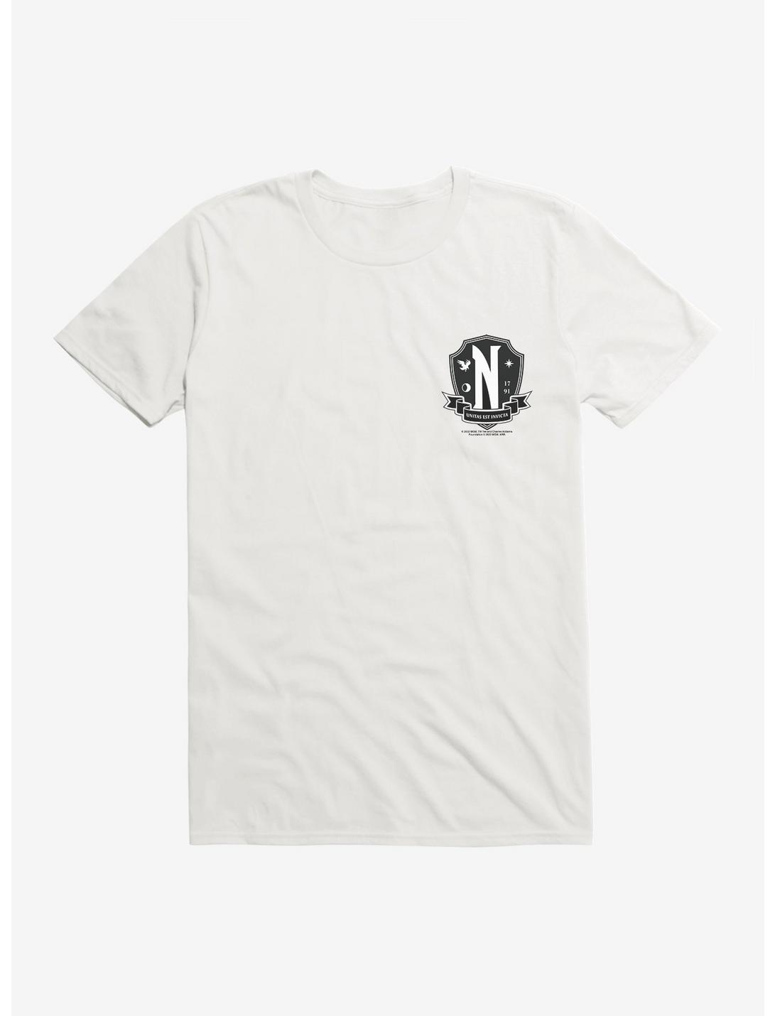 Wednesday Nevermore Academy Crest T-Shirt