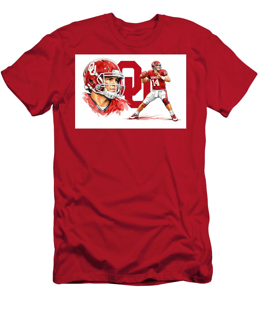 2008 Heisman Trophy Winner Sam Bradford Oklahoma 2 All Sports T-Shirt