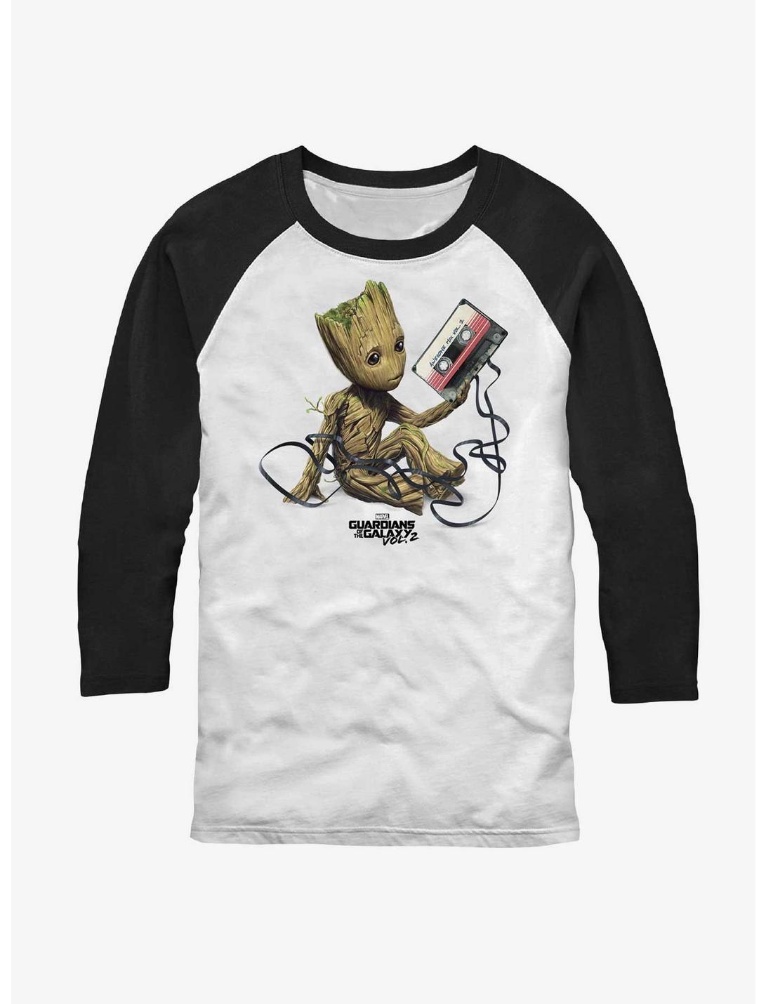 Marvel Guardians of the Galaxy Groot Tape Raglan T-Shirt