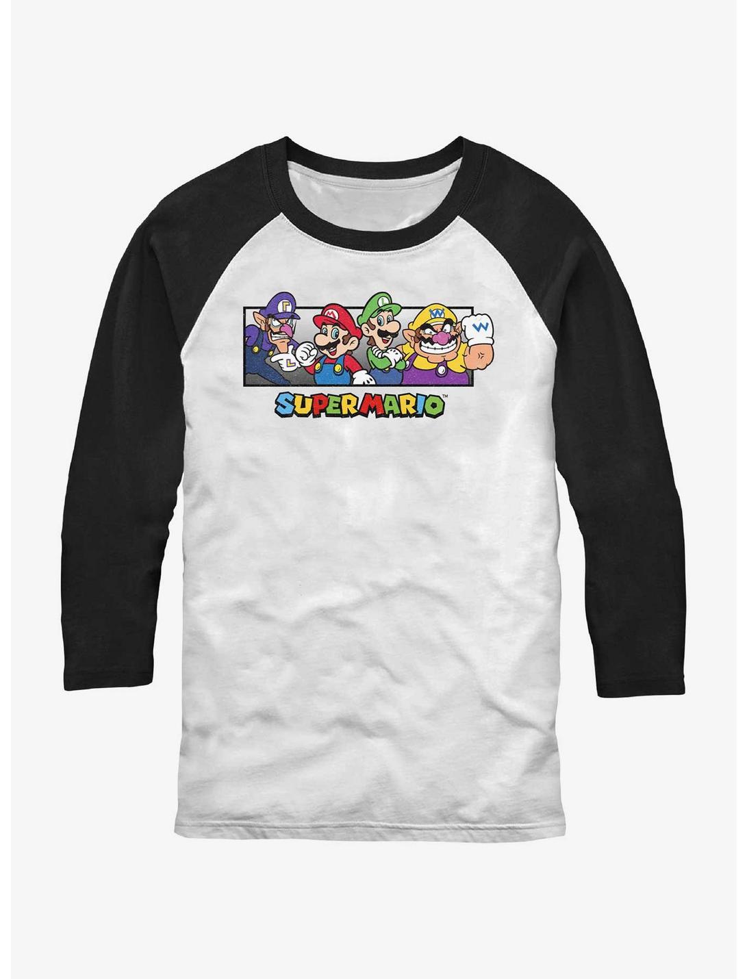 Nintendo Super Mario All The Bros Raglan T-Shirt