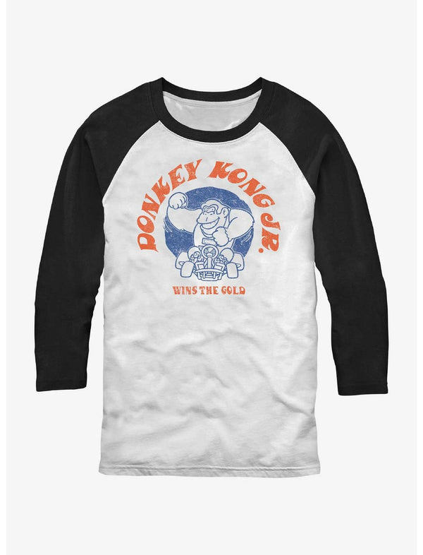 Nintendo Mario Donkey Kong Jr. Wins Gold Raglan T-Shirt