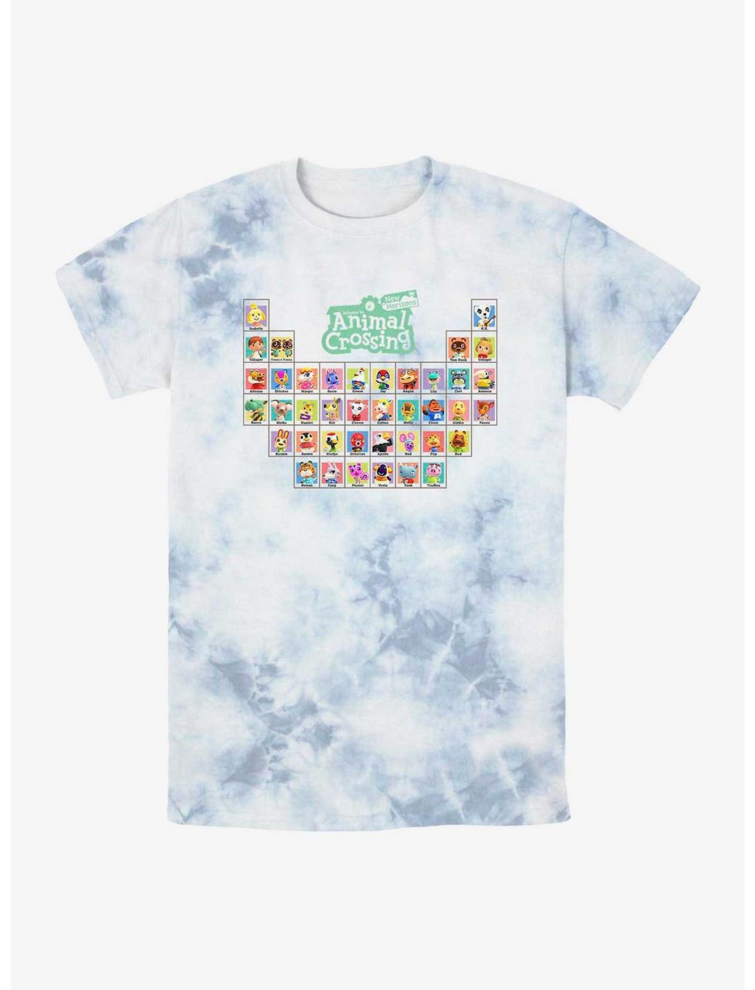 Nintendo Animal Crossing Periodic Table Tie-Dye T-Shirt