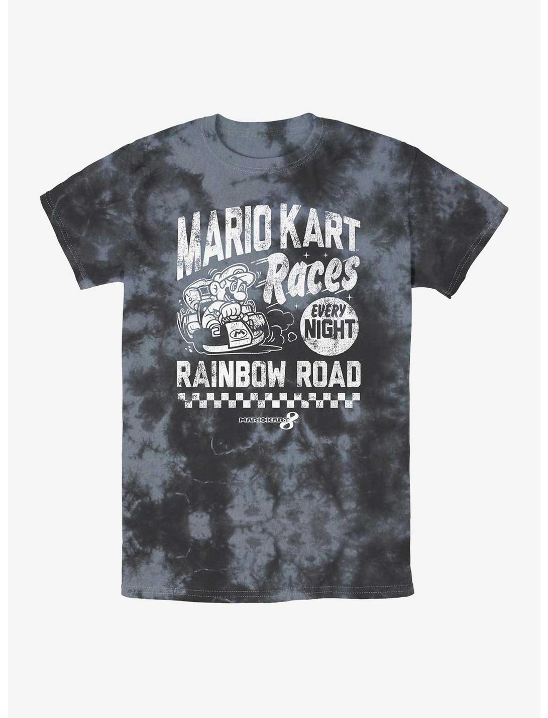 T-shirt tie-dye Nintendo Race Nights At Rainbow Road