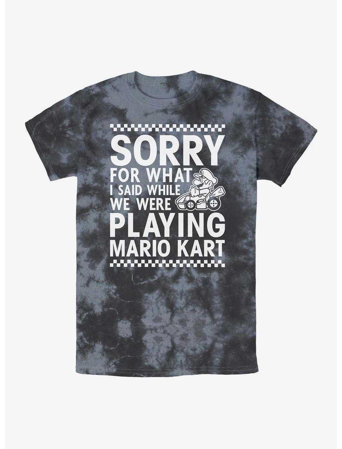 Nintendo Playing Mario Kart Tie-Dye T-Shirt