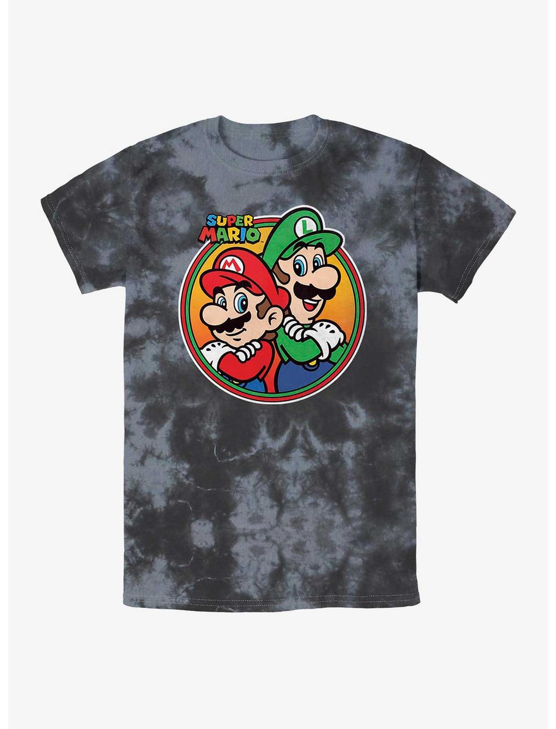 T-shirt Tie-Dye Nintendo Super Bros Mario et Luigi