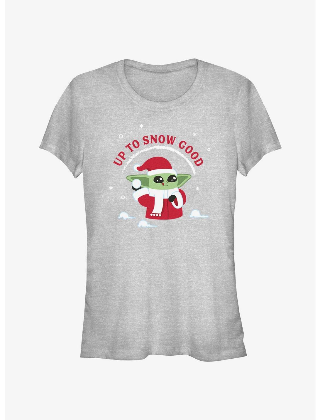 Star Wars The Mandalorian Santa Grogu Up To Snow Good Girls T-Shirt