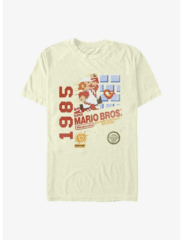 T-shirt vintage Nintendo Mario 8 bits 1985
