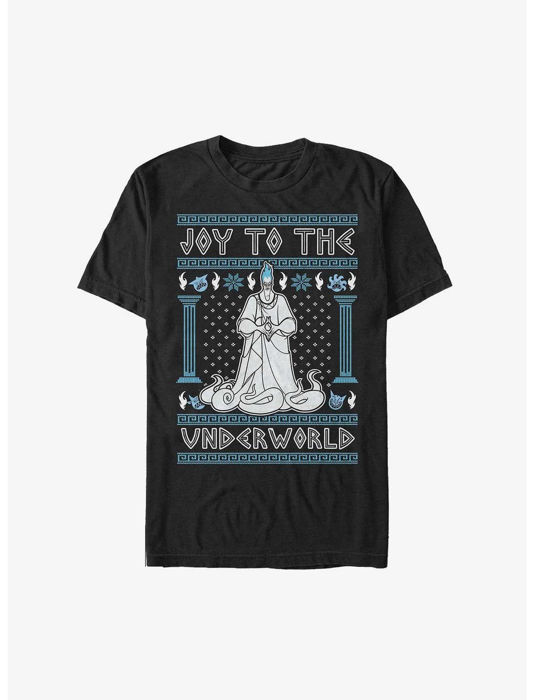 Disney Villains Hades Joy To The Underworld Ugly Christmas Heavyweight T-Shirt