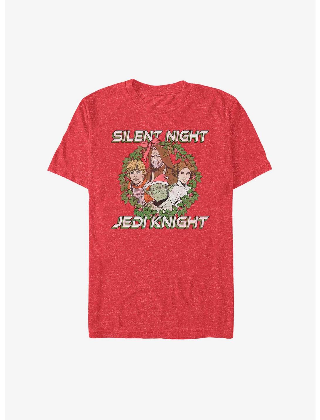 T-shirt Couronne de Noël Star Wars Nuit Silencieuse Chevalier Jedi