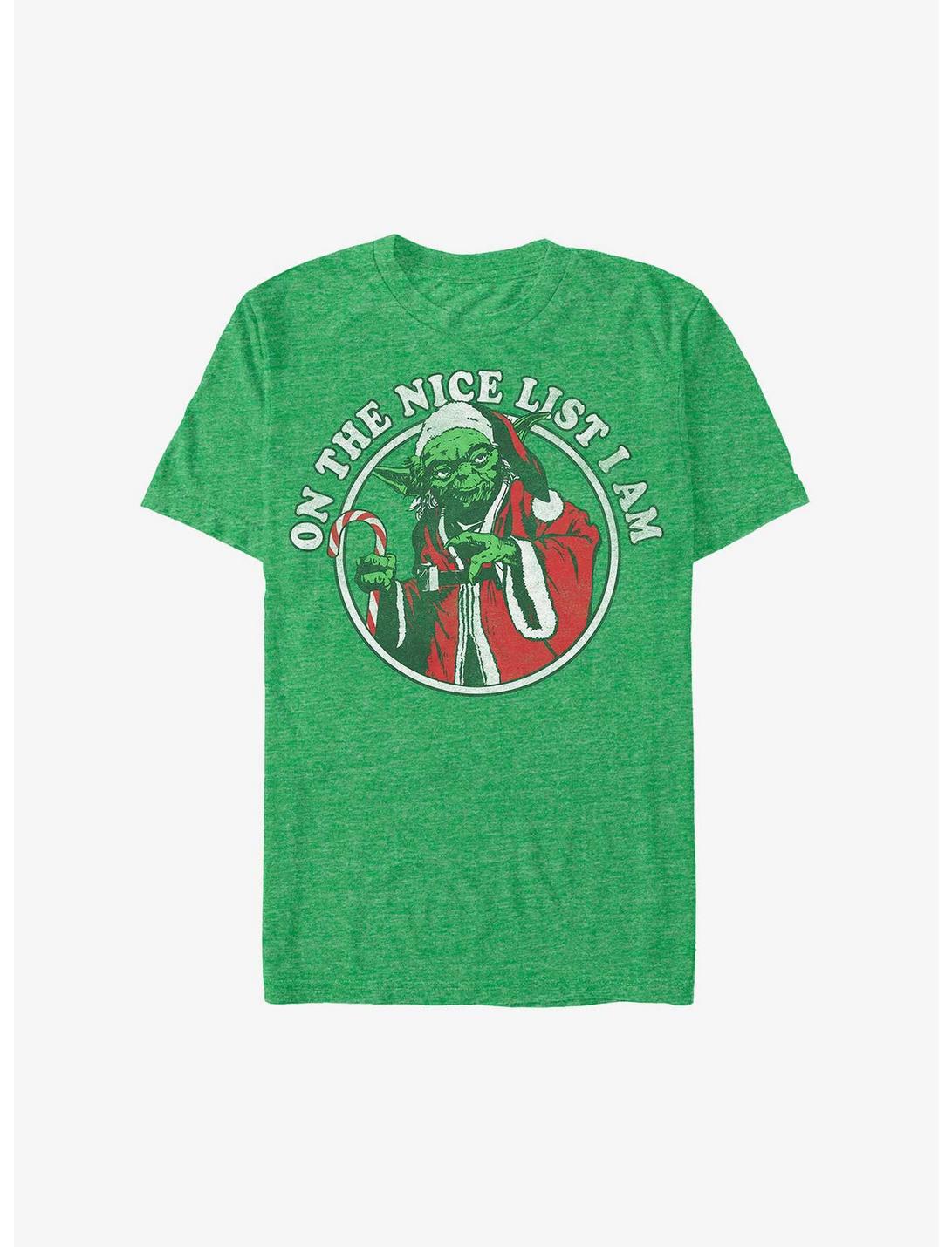 Star Wars Yoda On The Nice List T-Shirt