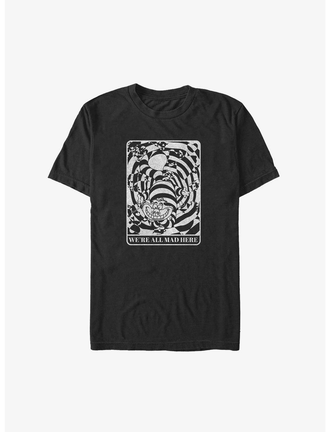 Disney Alice In Wonderland Mad Here Cheshire Card Big & Tall T-Shirt