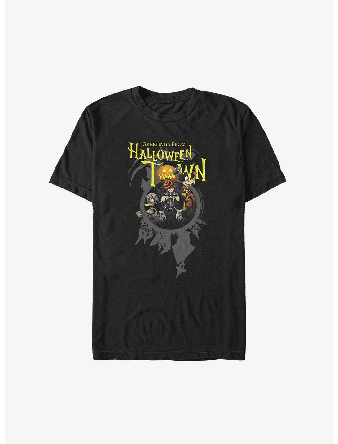 Disney Kingdom Hearts Halloween Greetings Sora, Goofy, and Donald Big & Tall T-Shirt
