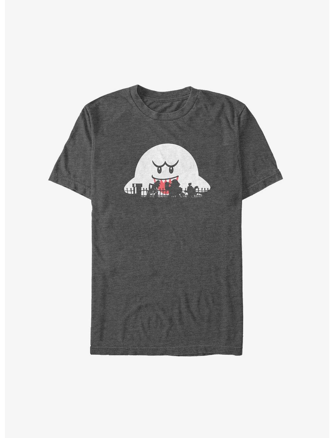 Nintendo Mario Boo Moon Silhouettes Big & Tall T-Shirt