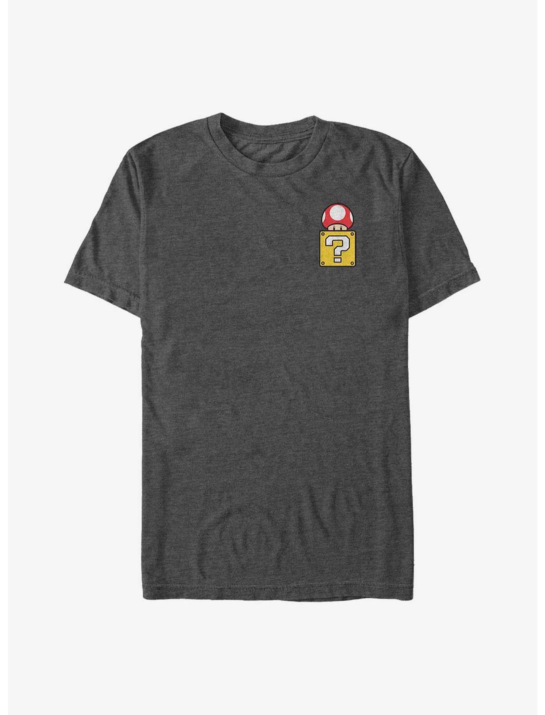 Nintendo Mario Mushroom Box Pocket Big & Tall T-Shirt