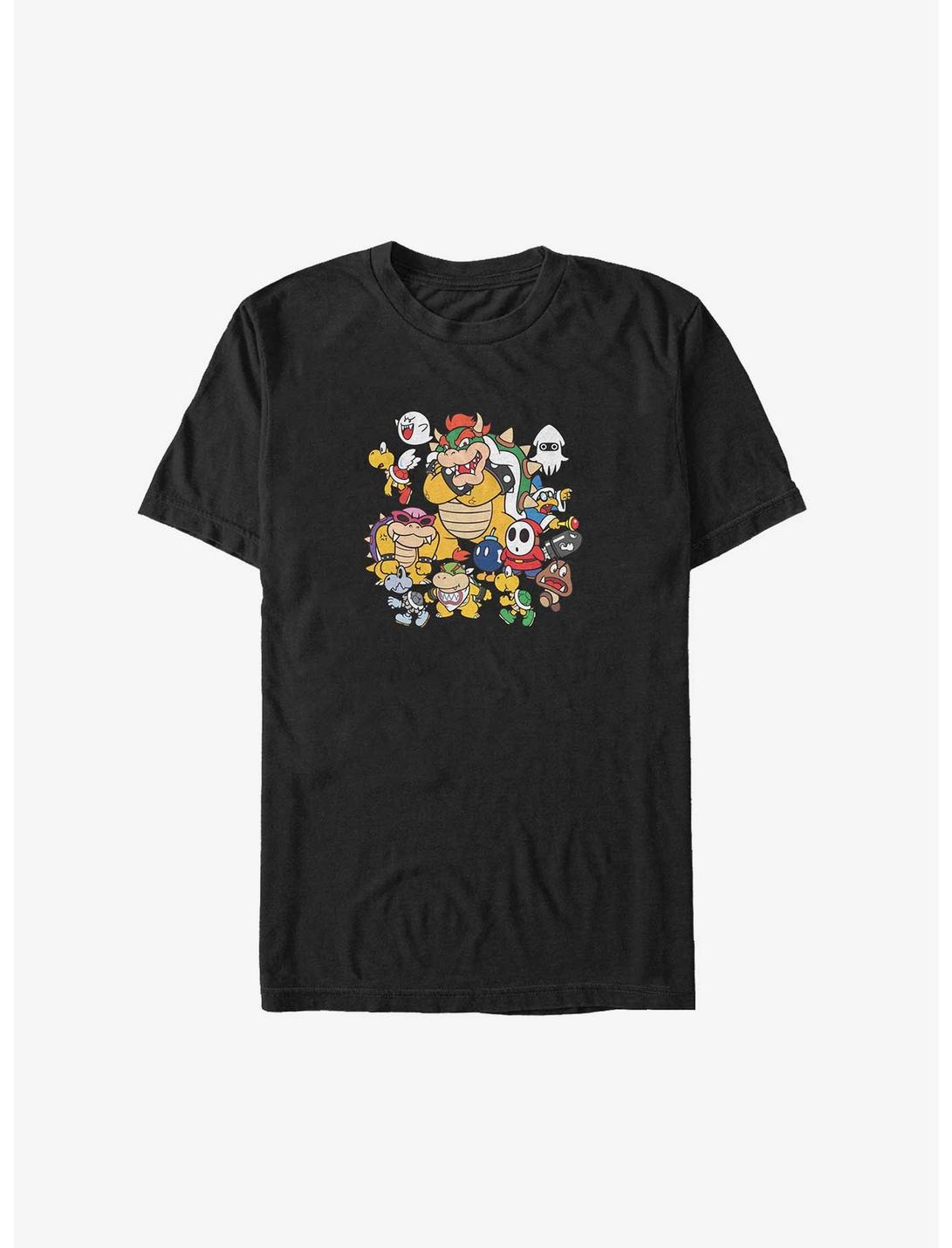 Nintendo Super Mario Villain Stack Big & Tall T-Shirt