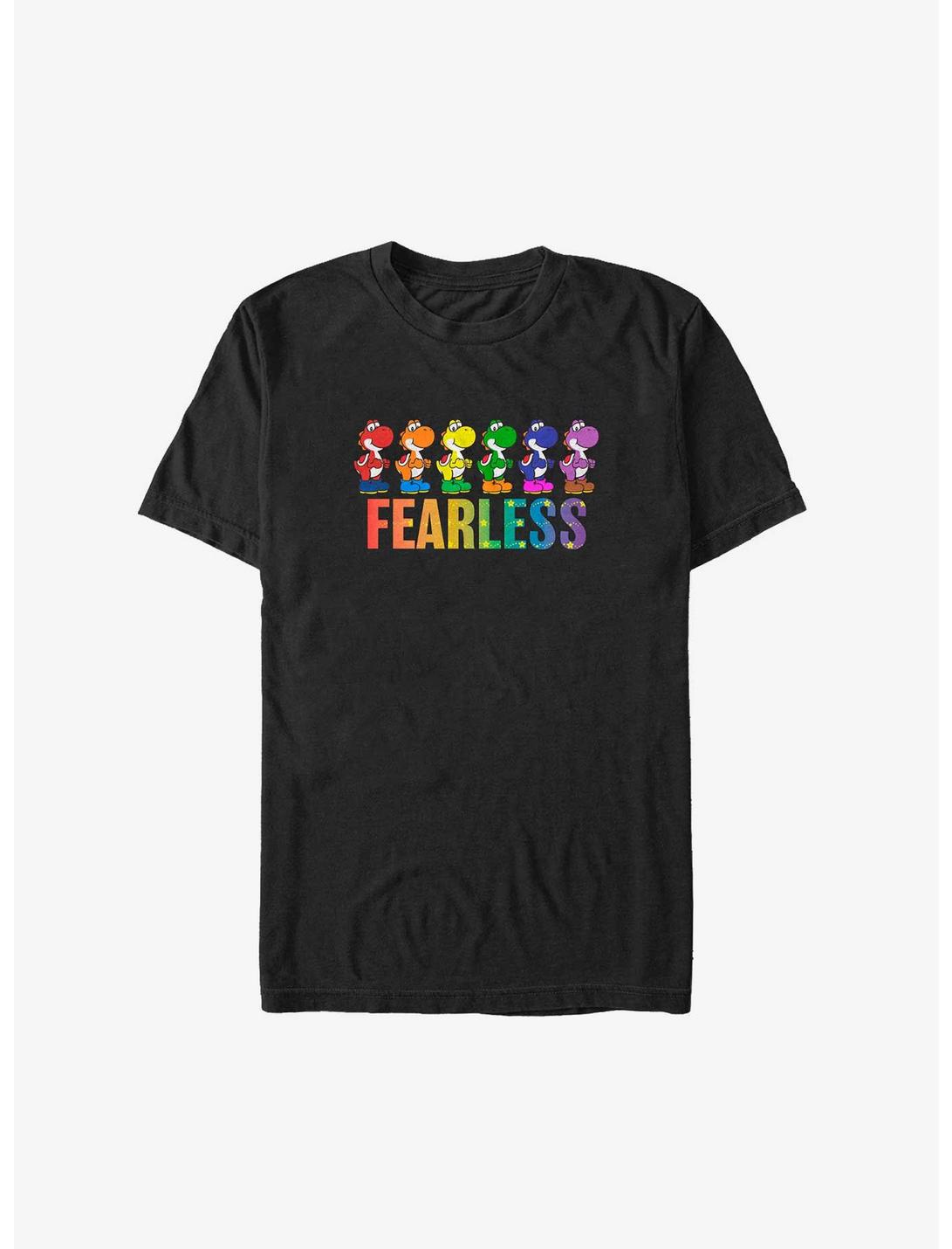 T-shirt Grande Taille Nintendo Mario Yoshi Sans Peur